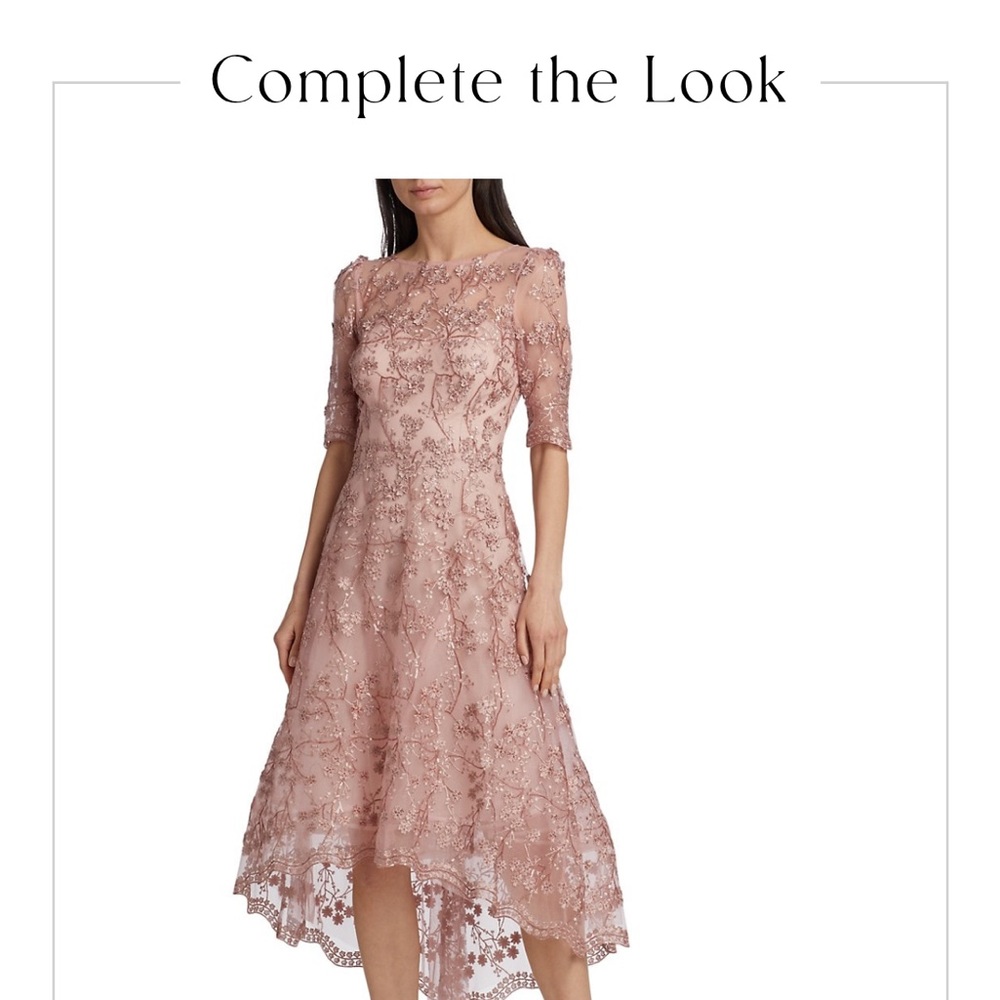 Teri Jon Blush Bridal dress